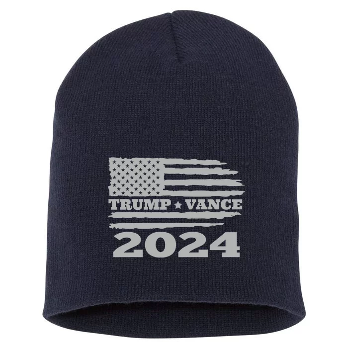 Trump Vance 2024 Gray Style Short Acrylic Beanie