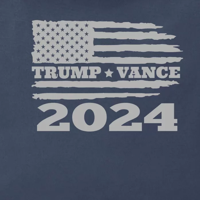 Trump Vance 2024 Gray Style Zip Tote Bag