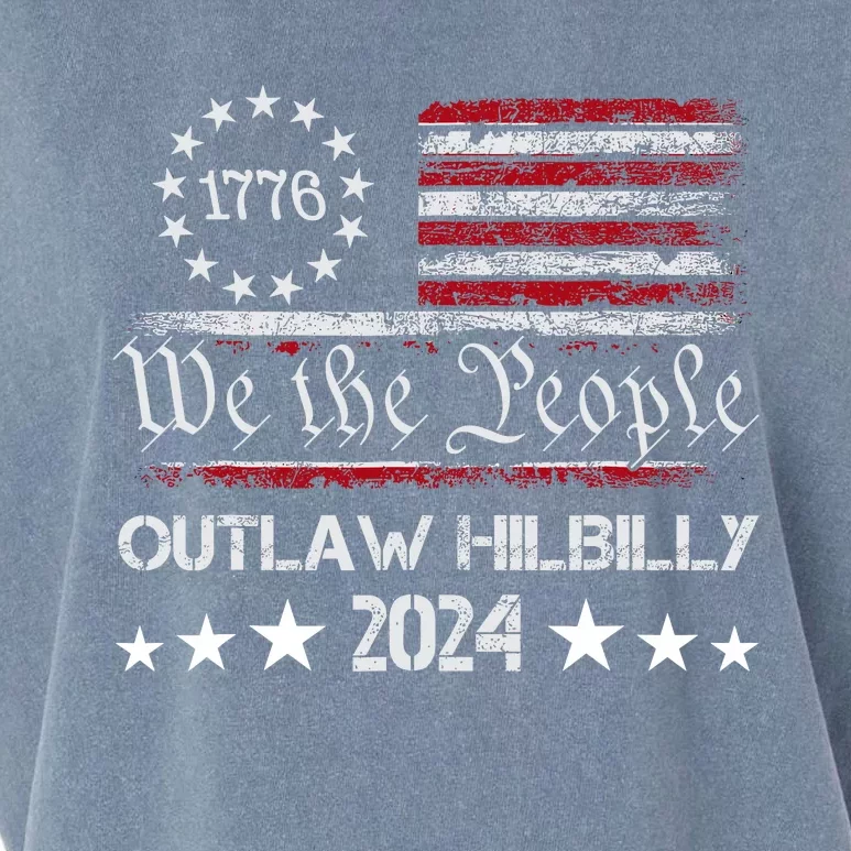 Trump Vance 2024 Funny Outlaw Hillbilly Garment-Dyed Women's Muscle Tee