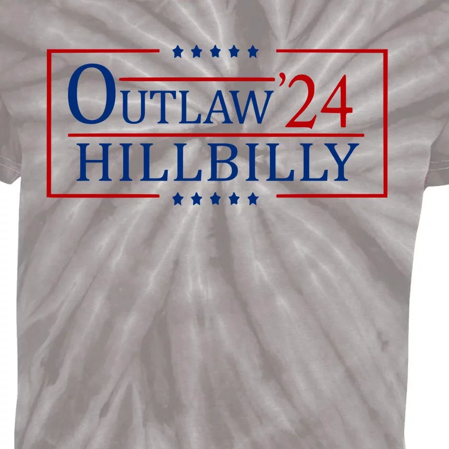 Trump Vance 2024 Funny Outlaw Hillbilly Kids Tie-Dye T-Shirt