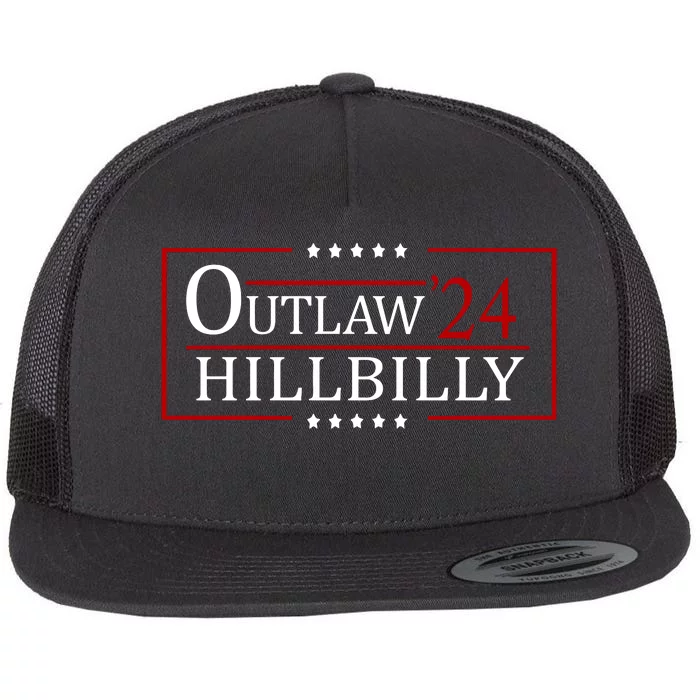 Trump Vance 2024 Funny Outlaw Hillbilly Flat Bill Trucker Hat