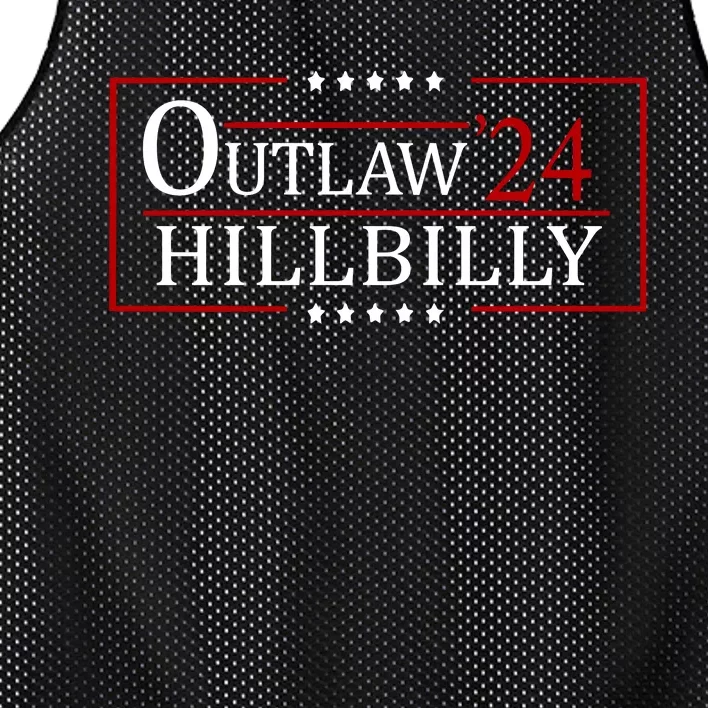 Trump Vance 2024 Funny Outlaw Hillbilly Mesh Reversible Basketball Jersey Tank