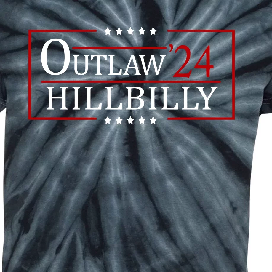 Trump Vance 2024 Funny Outlaw Hillbilly Kids Tie-Dye T-Shirt