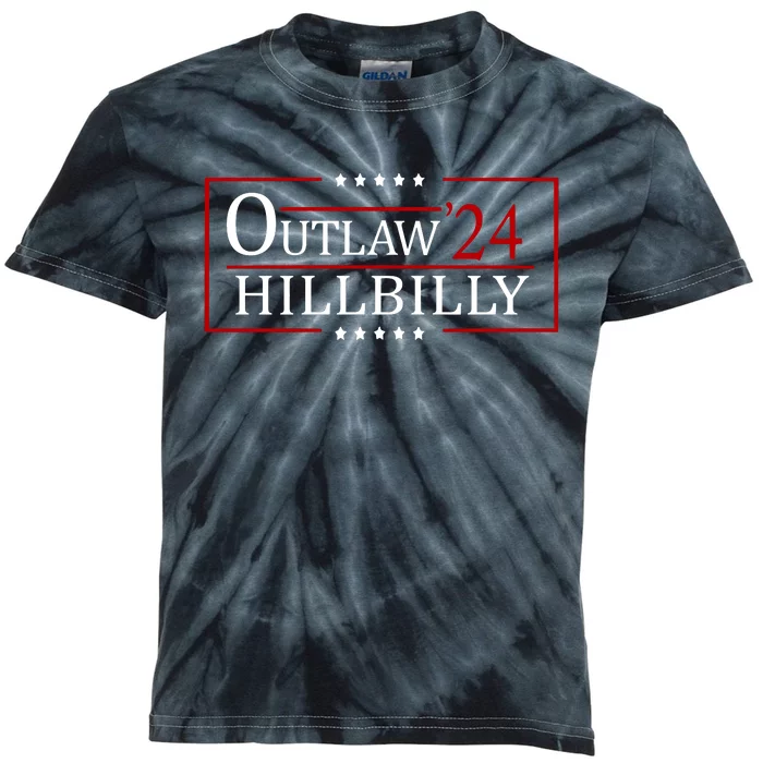 Trump Vance 2024 Funny Outlaw Hillbilly Kids Tie-Dye T-Shirt