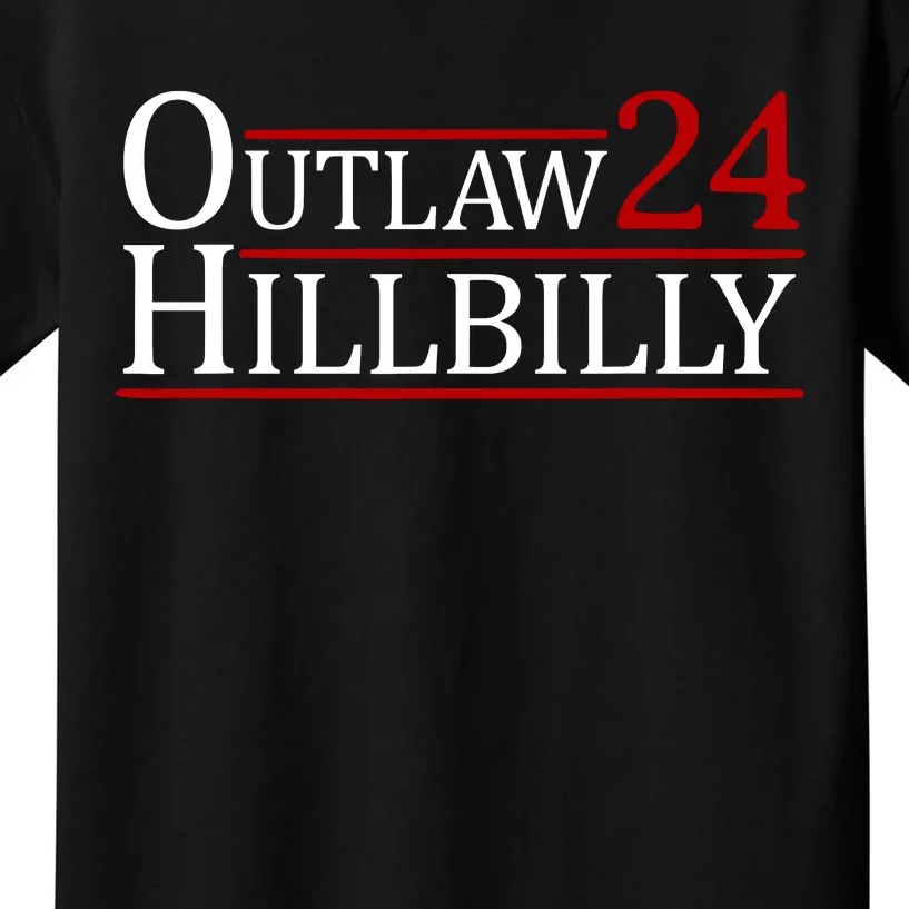 Trump Vance 2024 Funny Outlaw Hillbilly Kids T-Shirt