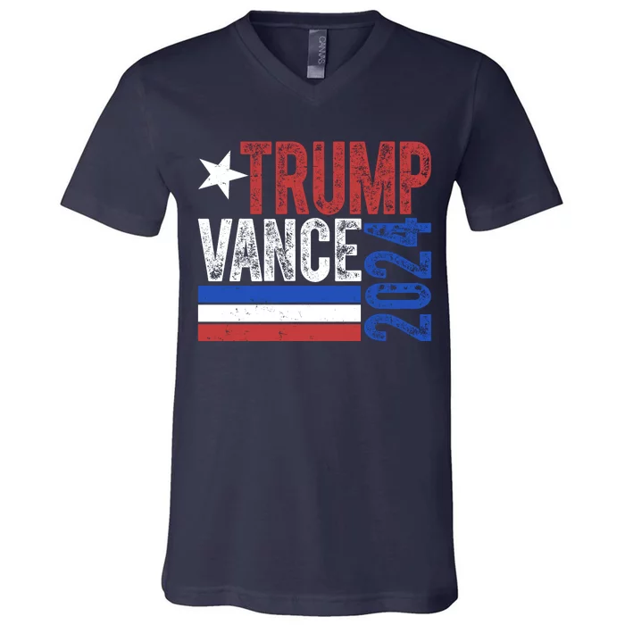 Trump Vance 2024 Vintage Election V-Neck T-Shirt