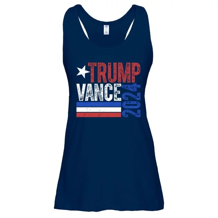 Trump Vance 2024 Vintage Election Ladies Essential Flowy Tank