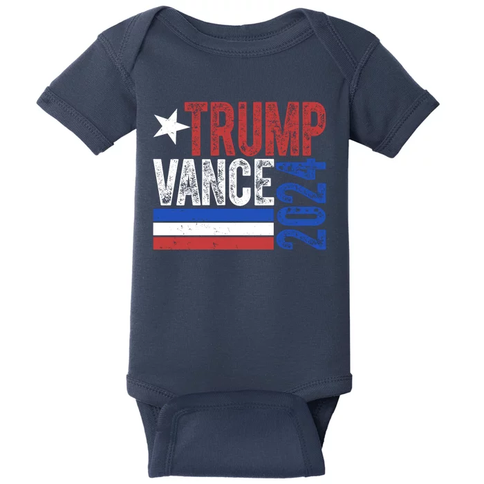 Trump Vance 2024 Vintage Election Baby Bodysuit