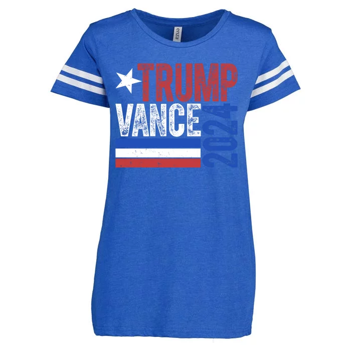 Trump Vance 2024 Vintage Election Enza Ladies Jersey Football T-Shirt