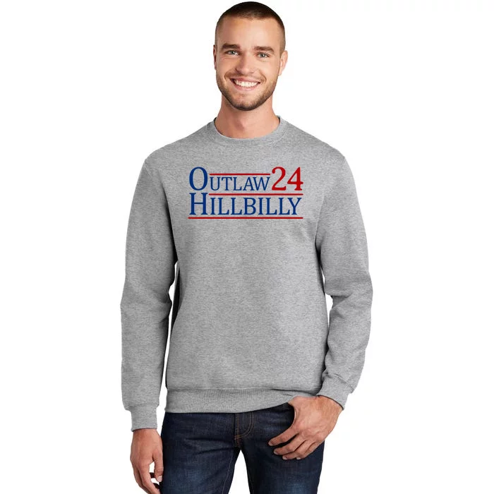 Trump Vance 2024 Funny Outlaw Hillbilly Tall Sweatshirt