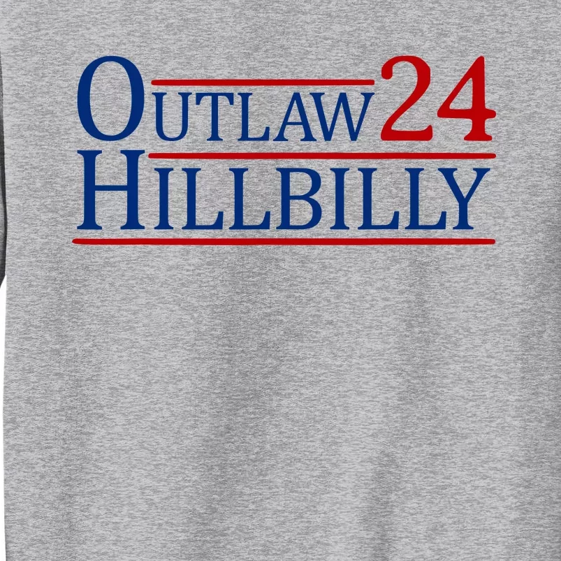 Trump Vance 2024 Funny Outlaw Hillbilly Tall Sweatshirt