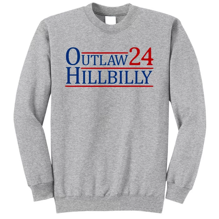 Trump Vance 2024 Funny Outlaw Hillbilly Tall Sweatshirt