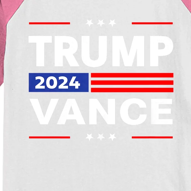 Trump Vance 2024 Donald Trump Funny Gifts Take America Back Kids Colorblock Raglan Jersey