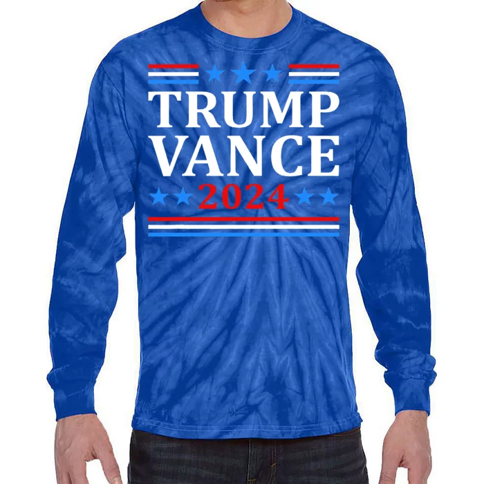 Trump Vance 2024 For President Vp Usa Election Tie-Dye Long Sleeve Shirt