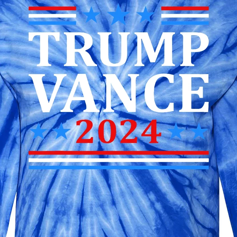 Trump Vance 2024 For President Vp Usa Election Tie-Dye Long Sleeve Shirt