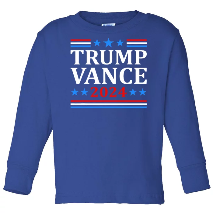 Trump Vance 2024 For President Vp Usa Election Toddler Long Sleeve Shirt