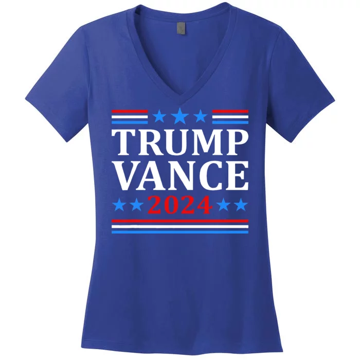 Trump Vance 2024 For President Vp Usa Election Women's V-Neck T-Shirt