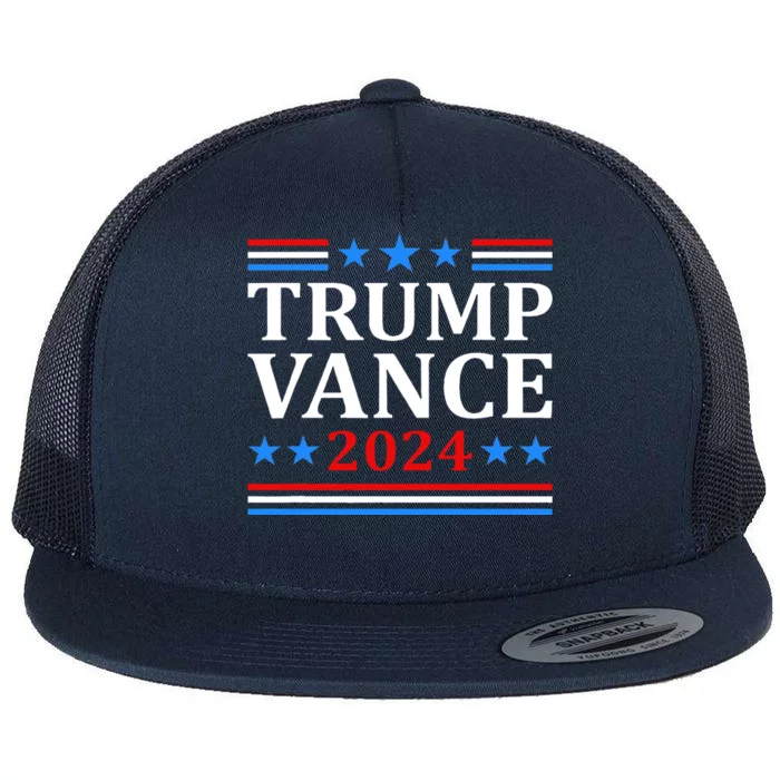 Trump Vance 2024 For President Vp Usa Election Flat Bill Trucker Hat