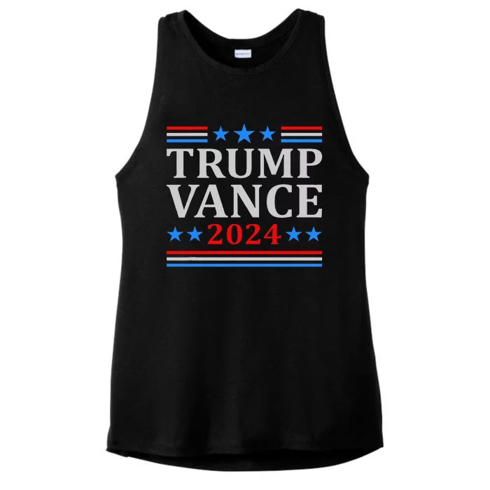 Trump Vance 2024 United States Presidential Election Ladies Tri-Blend Wicking Tank