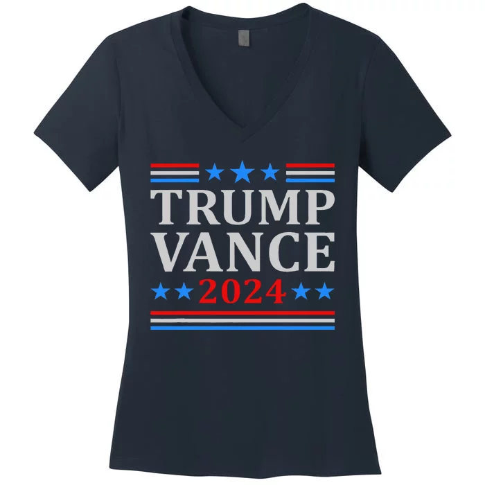 Trump Vance 2024 United States Presidential Election Women's V-Neck T-Shirt