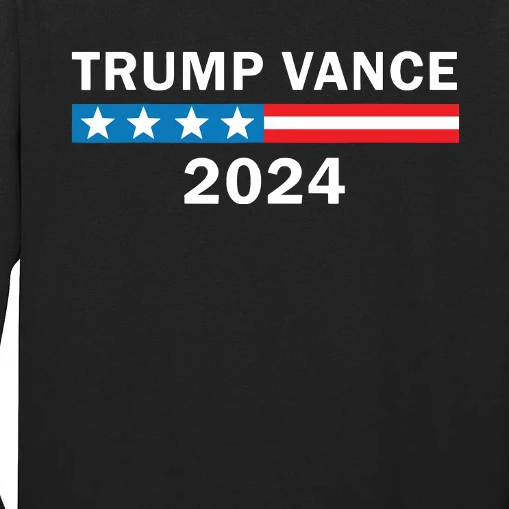 Trump Vance 2024 For President Vp Usa Republican Election Tall Long Sleeve T-Shirt