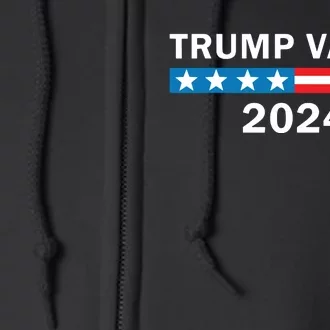 Trump Vance 2024 For President Vp Usa Republican Election Full Zip Hoodie