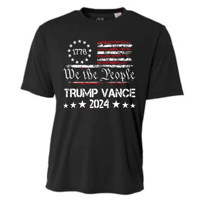 Trump Vance 2024 President Trump Supporter Reelection Cooling Performance Crew T-Shirt