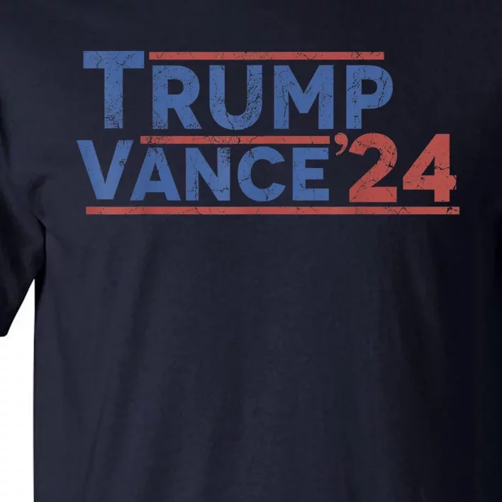 Trump Vance 2024 Retro Usa President Rally 2024 Tall T-Shirt