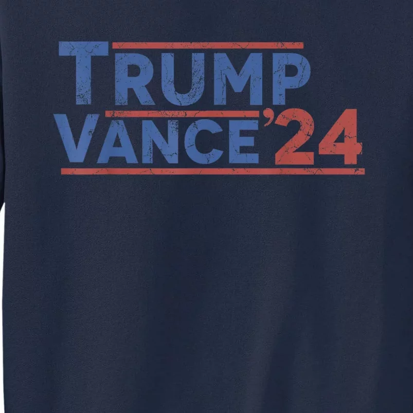 Trump Vance 2024 Retro Usa President Rally 2024 Tall Sweatshirt