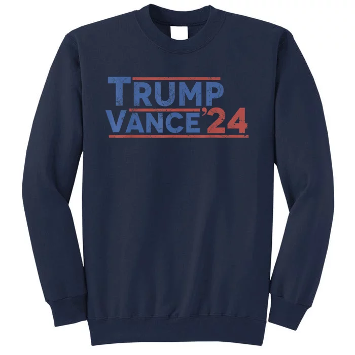 Trump Vance 2024 Retro Usa President Rally 2024 Tall Sweatshirt