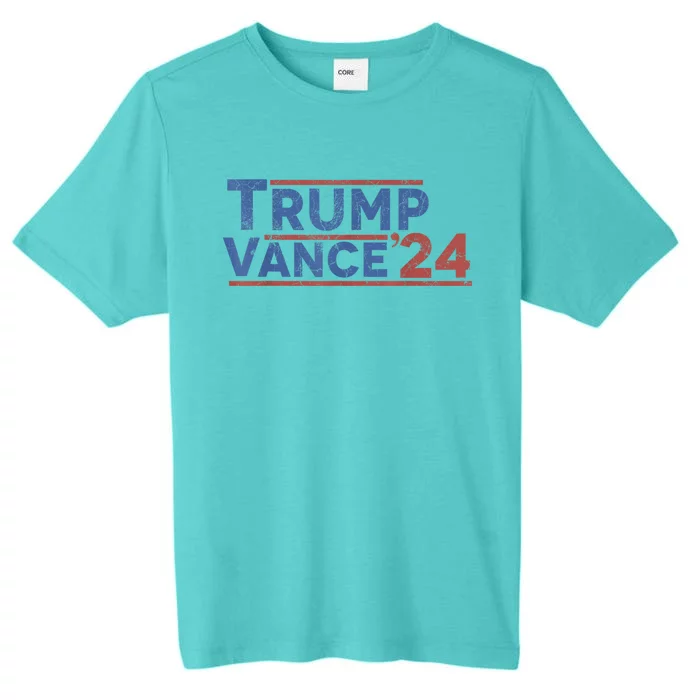 Trump Vance 2024 Retro Usa President Rally 2024 ChromaSoft Performance T-Shirt