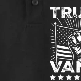 Trump Vance 2024 Donald Trump Jd Vance For President Dry Zone Grid Performance Polo