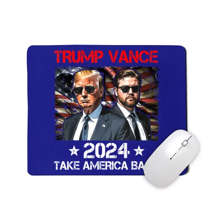 Trump Vance 2024 Donald Trump J.D. Vance Take America Back Mousepad