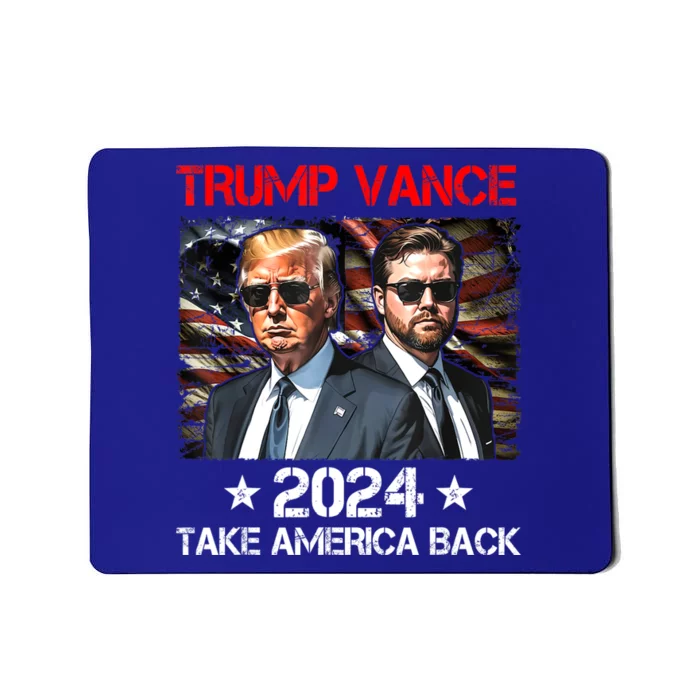 Trump Vance 2024 Donald Trump J.D. Vance Take America Back Mousepad