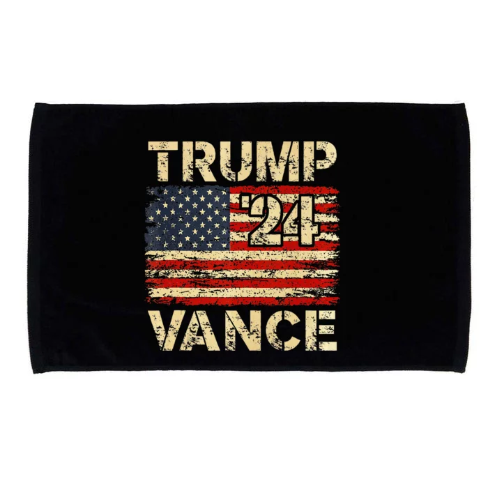 Trump Vance 24 American Flag Microfiber Hand Towel