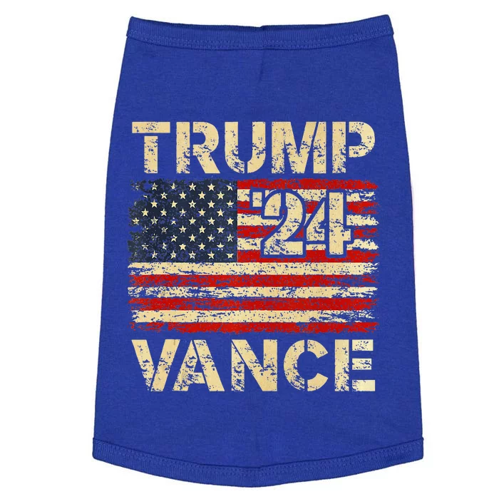 Trump Vance 24 American Flag Doggie Tank