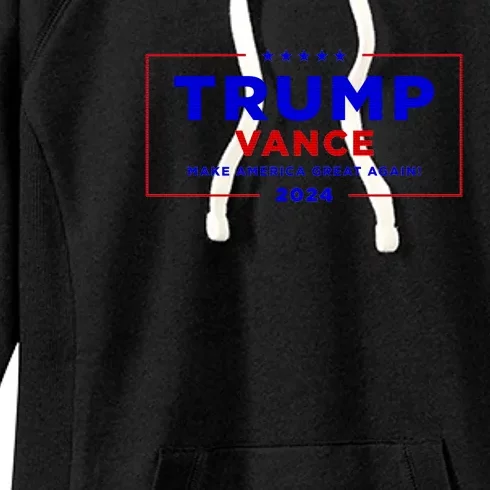 Trump Vance 2024 Brick Wall Texture Women's Fleece Hoodie