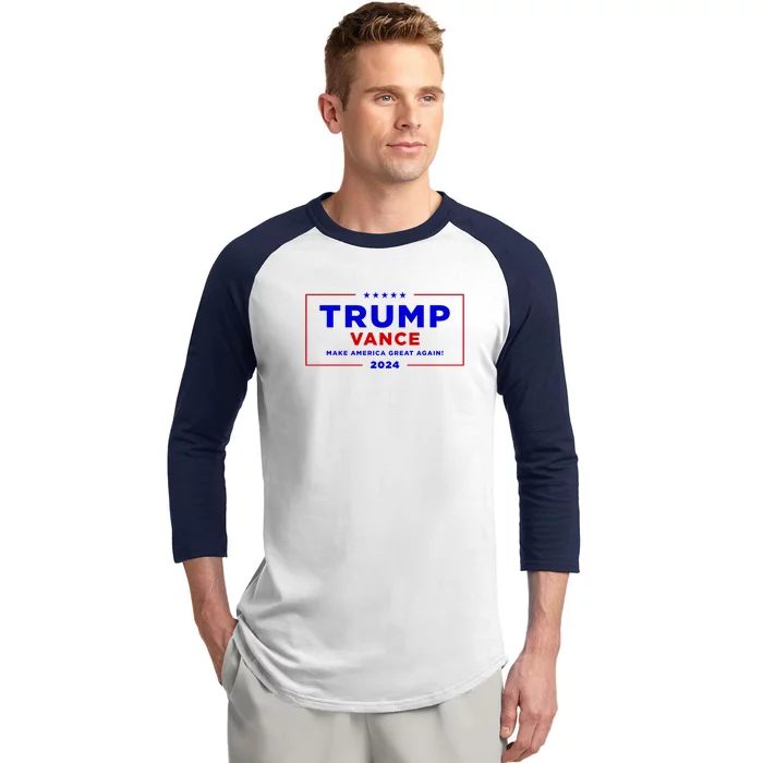 Trump Vance 2024 Brick Wall Texture Baseball Sleeve Shirt