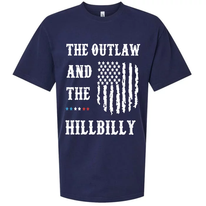 Trump Vance 2024 Outlaw Hillbilly Sueded Cloud Jersey T-Shirt