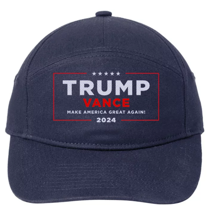 Trump Vance 2024 Brick Texture 7-Panel Snapback Hat