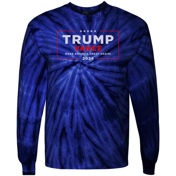 Trump Vance 2024 Brick Texture Tie-Dye Long Sleeve Shirt