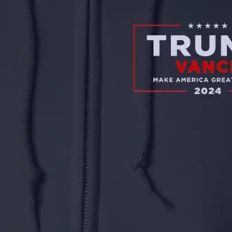 Trump Vance 2024 Brick Texture Full Zip Hoodie