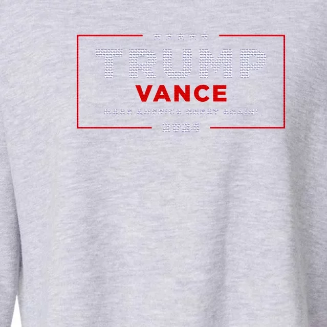 Trump Vance 2024 Brick Texture Cropped Pullover Crew