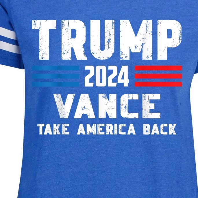 Trump Vance 2024 Vp Eagle America Election Take America Back Enza Ladies Jersey Football T-Shirt