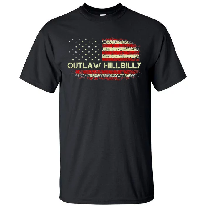 Trump Vance 2024 J.D. Vance Outlaw Hillbilly Tall T-Shirt