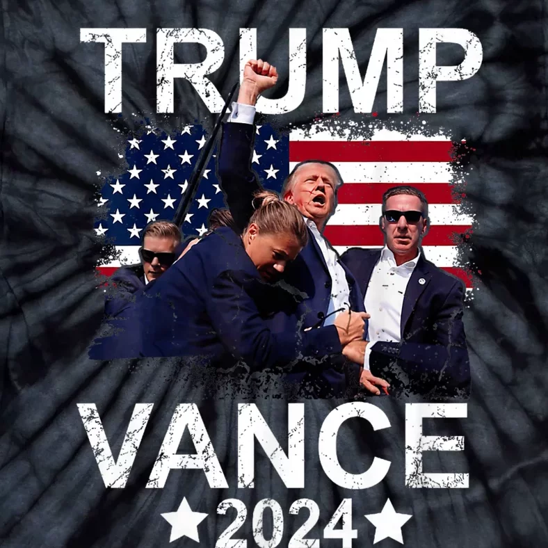 Trump Vance 2024 President Trump Supporter Re Election Tie-Dye T-Shirt