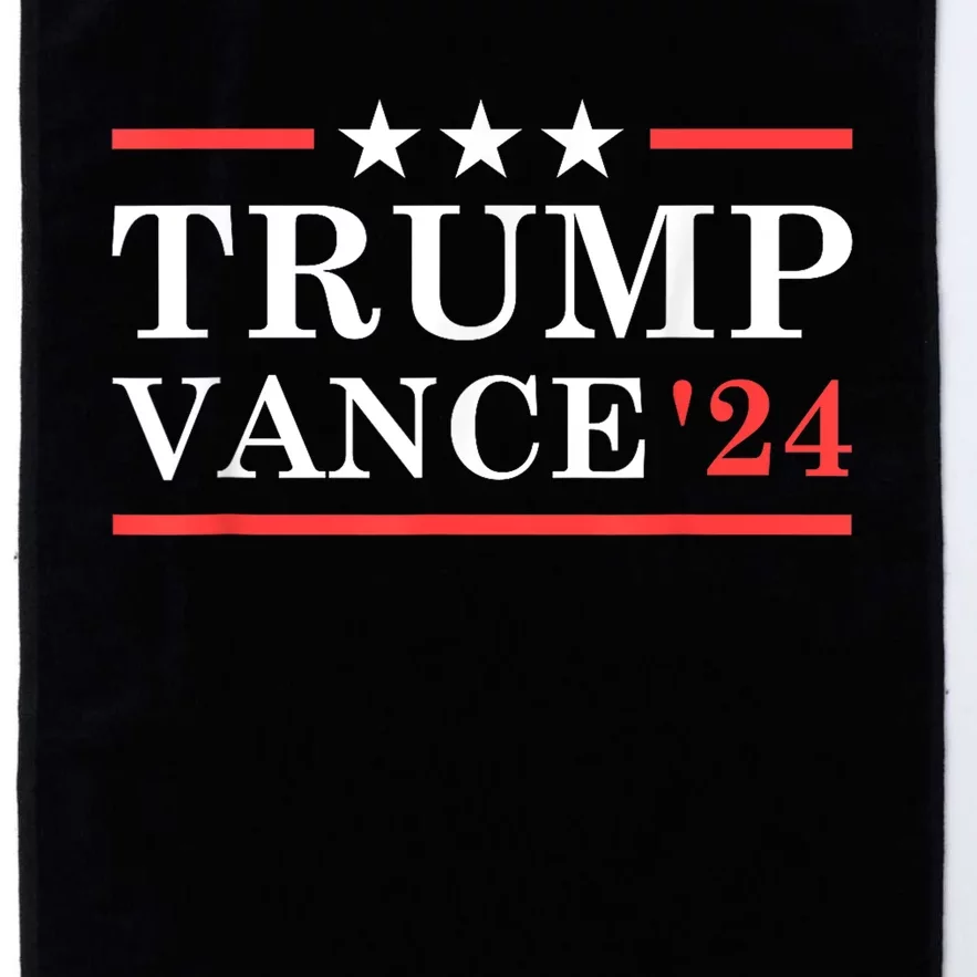 Trump Vance 2024 For President Vp Usa Election Patriotic Platinum Collection Golf Towel