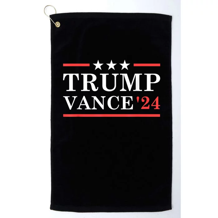 Trump Vance 2024 For President Vp Usa Election Patriotic Platinum Collection Golf Towel