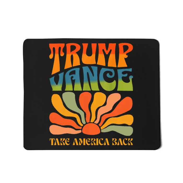 Trump Vance 2024 Donald Trump J.D. Vance Take America Back Mousepad