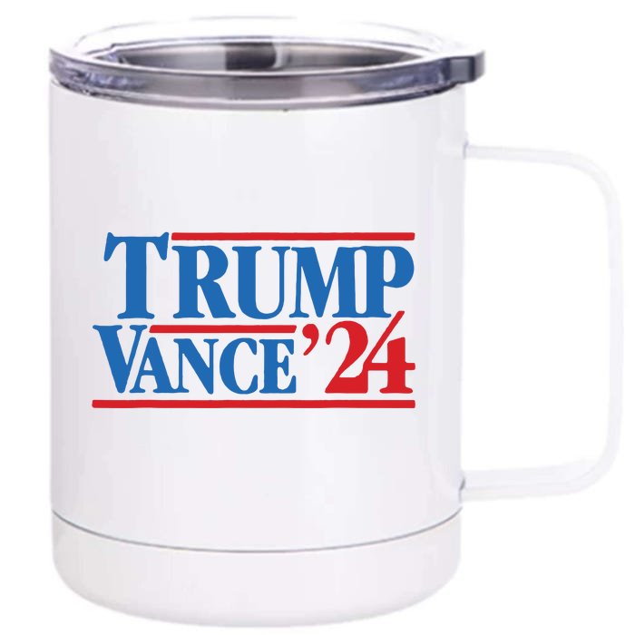 Trump Vance 2024 Vintage Front & Back 12oz Stainless Steel Tumbler Cup